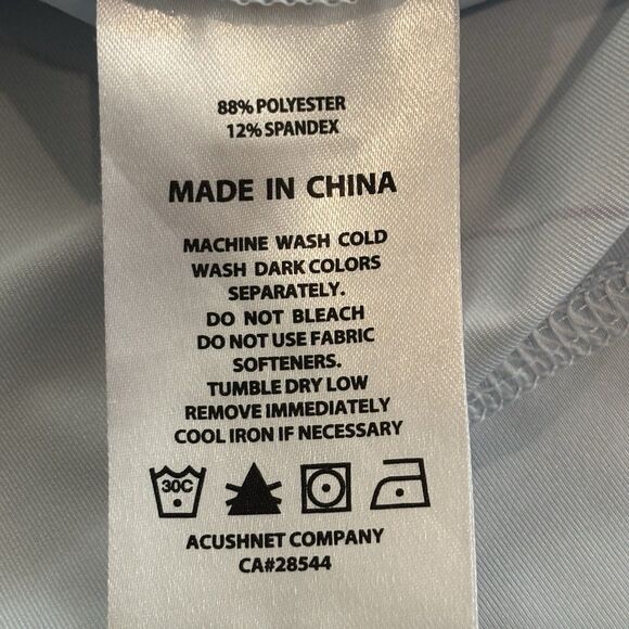 Footjoy Golf Polo Shirt Mens 2XL Blue All Over Print Geometric Pattern Blue - Picture 6 of 7